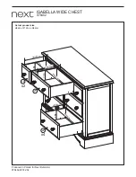 Предварительный просмотр 21 страницы Next ISABELLA WIDE CHEST Assembly Instructions Manual