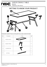 Preview for 3 page of Next JARVIS 869390 Assembly Instructions Manual