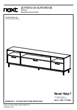 Preview for 2 page of Next JEFFERSON SUPERWIDE 320323 Assembly Instructions Manual