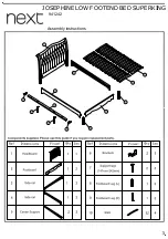 Предварительный просмотр 3 страницы Next JOSEPHINE 941242 Assembly Instructions Manual