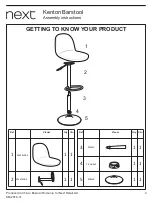 Предварительный просмотр 4 страницы Next Kenton Barstool Assembly Instructions Manual