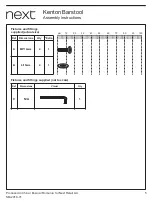 Предварительный просмотр 5 страницы Next Kenton Barstool Assembly Instructions Manual