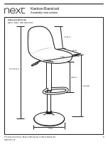 Предварительный просмотр 8 страницы Next Kenton Barstool Assembly Instructions Manual