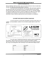 Preview for 5 page of Next LA122 User Manual