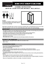 Preview for 1 page of Next LITTLE HADBURY 882985 Assembly Instructions Manual