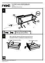 Preview for 6 page of Next LLOYD HALLWAY BENCH Assembly Instructions Manual