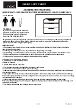 Предварительный просмотр 1 страницы Next LOFT 865283 Assembly Instructions Manual