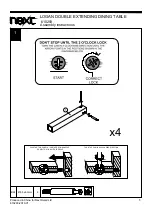 Предварительный просмотр 6 страницы Next LOGAN DOUBLE EXTENDING DINING TABLE Assembly Instructions Manual