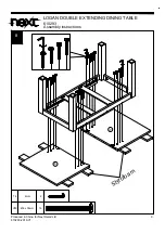 Предварительный просмотр 10 страницы Next LOGAN DOUBLE EXTENDING DINING TABLE Assembly Instructions Manual