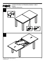 Предварительный просмотр 13 страницы Next LOGAN DOUBLE EXTENDING DINING TABLE Assembly Instructions Manual