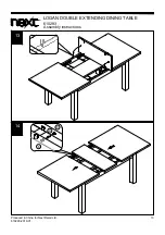 Предварительный просмотр 14 страницы Next LOGAN DOUBLE EXTENDING DINING TABLE Assembly Instructions Manual