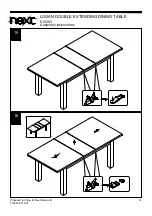 Предварительный просмотр 15 страницы Next LOGAN DOUBLE EXTENDING DINING TABLE Assembly Instructions Manual