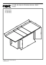 Предварительный просмотр 18 страницы Next LOGAN DOUBLE EXTENDING DINING TABLE Assembly Instructions Manual