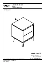 Next LOUIS BEDSIDE Assembly Instructions Manual preview