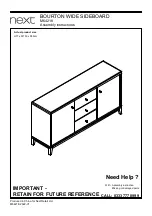 Next M64218 Assembly Instructions Manual предпросмотр