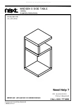 Предварительный просмотр 2 страницы Next MADSEN 108964 Assembly Manual