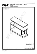 Next MADSEN 459164 Assembly Instructions Manual предпросмотр