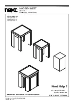 Next MADSEN NEST 462270 Assembly Instructions Manual предпросмотр