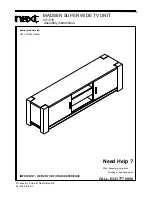 Предварительный просмотр 1 страницы Next MADSEN SUPER WIDE TV UNIT Assembly Instructions Manual