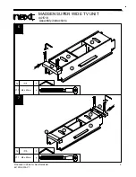 Предварительный просмотр 9 страницы Next MADSEN SUPER WIDE TV UNIT Assembly Instructions Manual