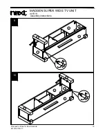 Предварительный просмотр 11 страницы Next MADSEN SUPER WIDE TV UNIT Assembly Instructions Manual