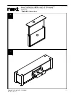 Предварительный просмотр 16 страницы Next MADSEN SUPER WIDE TV UNIT Assembly Instructions Manual