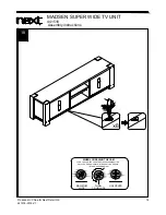 Предварительный просмотр 17 страницы Next MADSEN SUPER WIDE TV UNIT Assembly Instructions Manual