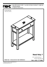 Предварительный просмотр 1 страницы Next MALVERN 246469 Assembly Instructions Manual