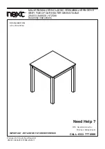 Preview for 1 page of Next MALVERN 294033 Assembly Instructions Manual