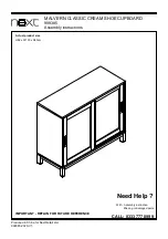 Next MALVERN CLASSIC CREAM SHOE CUPBOARD Assembly Instructions Manual предпросмотр