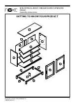 Предварительный просмотр 3 страницы Next MALVERN CLASSIC CREAM SHOE CUPBOARD Assembly Instructions Manual