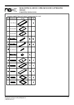 Предварительный просмотр 4 страницы Next MALVERN CLASSIC CREAM SHOE CUPBOARD Assembly Instructions Manual