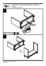 Предварительный просмотр 9 страницы Next MALVERN CLASSIC CREAM SHOE CUPBOARD Assembly Instructions Manual