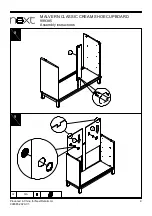 Предварительный просмотр 10 страницы Next MALVERN CLASSIC CREAM SHOE CUPBOARD Assembly Instructions Manual