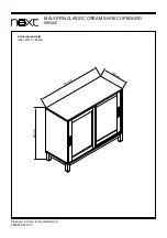 Предварительный просмотр 15 страницы Next MALVERN CLASSIC CREAM SHOE CUPBOARD Assembly Instructions Manual