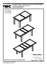 Предварительный просмотр 1 страницы Next MALVERN CLASSIC CREAM Assembly Instructions Manual