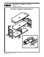 Предварительный просмотр 3 страницы Next MALVERN CORNER TV UNIT Assembly Instructions Manual