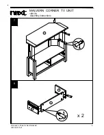 Предварительный просмотр 10 страницы Next MALVERN CORNER TV UNIT Assembly Instructions Manual