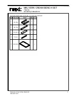 Preview for 4 page of Next MALVERN CREAM BENCH SET Assembly Instructions Manual