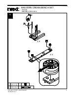 Preview for 6 page of Next MALVERN CREAM BENCH SET Assembly Instructions Manual