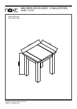 Preview for 8 page of Next MALVERN DOVE 474539 Assembly Instructions Manual