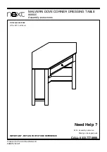 Next MALVERN DOVE CORNER 868825 Assembly Instructions Manual предпросмотр