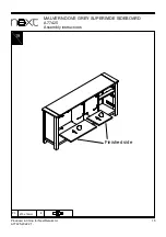 Предварительный просмотр 17 страницы Next MALVERN DOVE GREY A77425 Assembly Instructions Manual