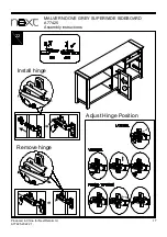 Предварительный просмотр 19 страницы Next MALVERN DOVE GREY A77425 Assembly Instructions Manual