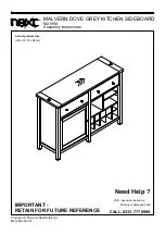 Next MALVERN DOVE GREY M21998 Assembly Instructions Manual preview