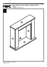 Preview for 11 page of Next MALVERN DOVE GREY SURROUND Assembly Instructions Manual