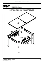 Предварительный просмотр 3 страницы Next MALVERN GREY SQUARE TO RECTANGLE DINING TABLE 190699 Assembly Instructions Manual