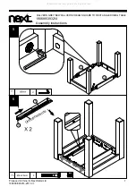 Предварительный просмотр 8 страницы Next MALVERN GREY SQUARE TO RECTANGLE DINING TABLE 190699 Assembly Instructions Manual