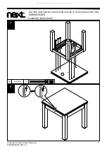 Предварительный просмотр 9 страницы Next MALVERN GREY SQUARE TO RECTANGLE DINING TABLE 190699 Assembly Instructions Manual