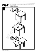 Предварительный просмотр 11 страницы Next MALVERN GREY SQUARE TO RECTANGLE DINING TABLE 190699 Assembly Instructions Manual